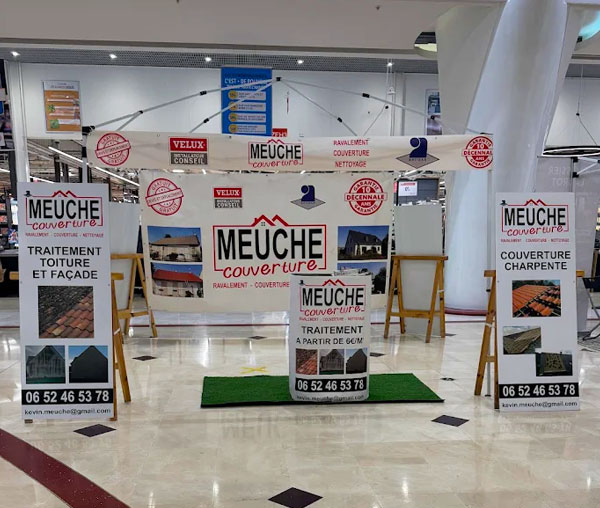 Artisan couvreur en Île-de-France dans le Val-d’Oise (95) - MEUCHE couverture, basé à Montigny-lès-Cormeilles, vous pouvez vous fier à nos compétences pour tous vos travaux de charpente, couverture, de dépannage et recherche de fuite… de zinguerie, de nettoyage et peinture hydrofuge toiture, d’étanchéité toit plat, d’isolation toiture, de ravalement de façade et de petite maçonnerie.