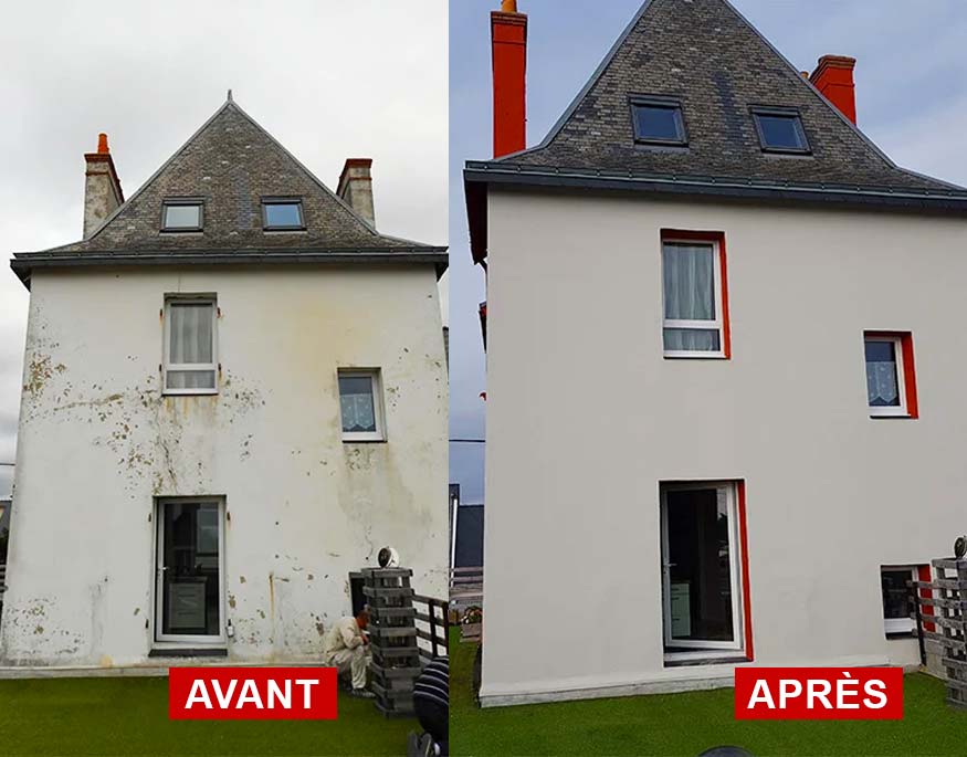 Nettoyage et peinture façade : MEUCHE Couverture : artisan peintre intervient en Île-de-France dans le Val-d’Oise 95 pour vos travaux de ravalement de façade